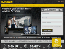 Tablet Screenshot of filmcavern.com